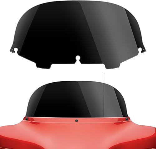Miniatura 14 de Amazicha Parabrisas de 5 pulgadas, color negro 96-13, apto para Harley Touring Electra Street Glide y Trike 1996-2013