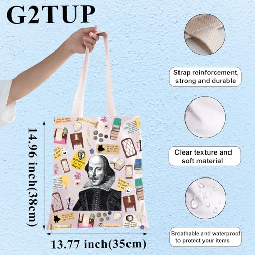 Bolso tote para amantes de la literatura con frase 'Brevity is the Soul of Wit' - G2TUP miniatura 4
