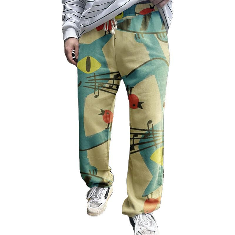 Pantalon imprimé pour hommes léger contre la chaleur d'été