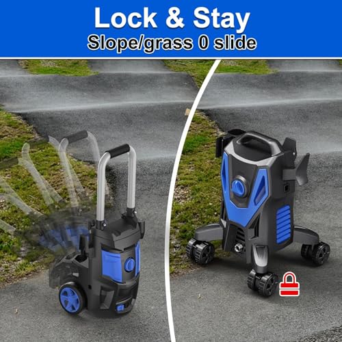 Image of 5000PSI PowerWasher with 4 Quick Coam Cannon for Car, Lane, Patio Cleaning