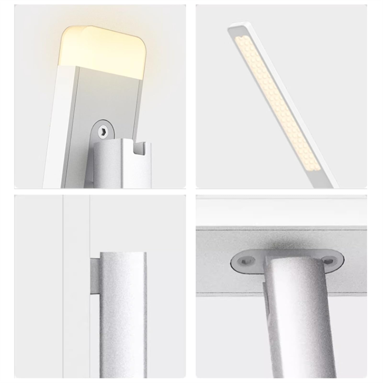 Lampade da lavoro Lampada da scrivania a LED for ufficio domestico, lampada da scrivania dimmerabile a 3 livelli, luce da lettura plug-in da 12 W, controllo touch, luce notturna, timer di spegnimento