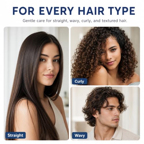 Image of Hair Growth Shampoo with Biotin & Rosemary for Thinning Hair for Women, Anti Hair Loss Shampoo, Natural Thickening Formula, Sulfate Free with Comb, 11.84 fl oz