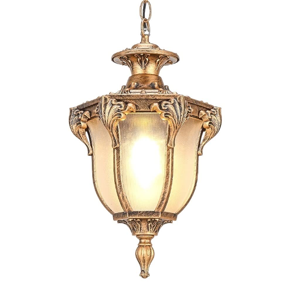 Lanterne de cour extérieur étanche bronze plafonnier imperméable 31cm