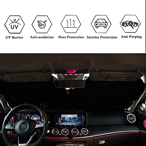 Seporud Windshield Sun Shade New American Eagle Flag Usa Patriotic Design - Folding Car Front Window Sunshade For Cars Suv Trucks, Max Uv Blocking And Keep The Vehicle Cool #TOP6