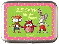 25 Spiele für die Pause: Beschäftigungsideen für Grundschüler ab 6 Jahren (Mädchen und Jungen) in Metallbox (Geschenke für die Schultüte und alle weiteren Events für Kinder)