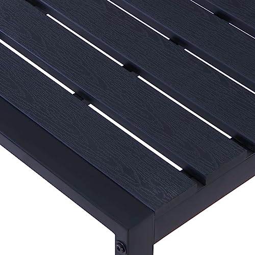 Banco de jardín de 120,5 cm con estructura de hierro estable 5