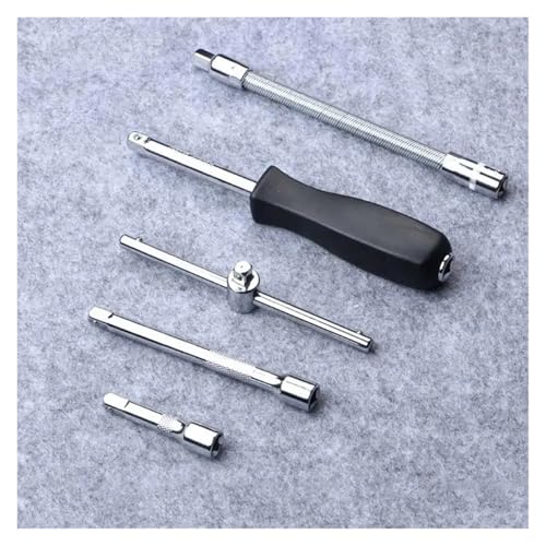 MUZIT Ratchet Wrench,46pcs Car Repair Tool Kit 1/4-Inch Socket Set Car Repair Tool Ratchet Torque Wrench Combo Auto Repairing Set Mechanic Tool par rápido precisión - Image 4