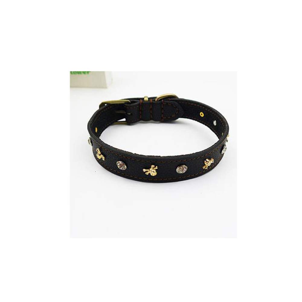 Collier pour animaux de compagnie REYG crâne créatif et chaîne diamant pour chien M
