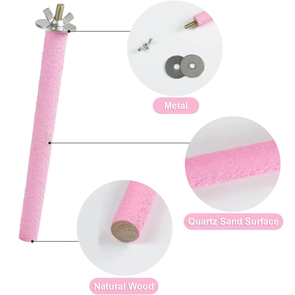 Papageien Spielzeug 5-teilig - Sandpapier Sitzstangen Für Wellensittiche