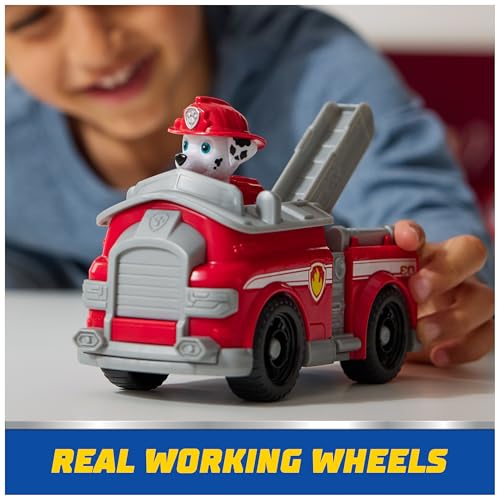 Paw Patrol - Pat Patrouille - Véhicule Figurine Marcus - Voiture Figurine À Collectionner - Pat Patrouille Véhicule - Plastique Recyclé - Voiture Enfant - Jouet Enfant 3 Ans Et +