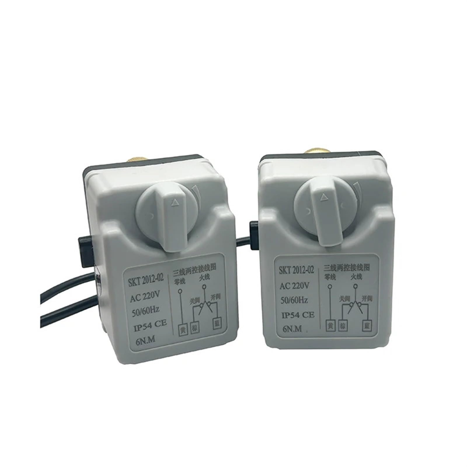 Actuador de válvula de bola motorizado de 220VAC con interruptor manual integrado