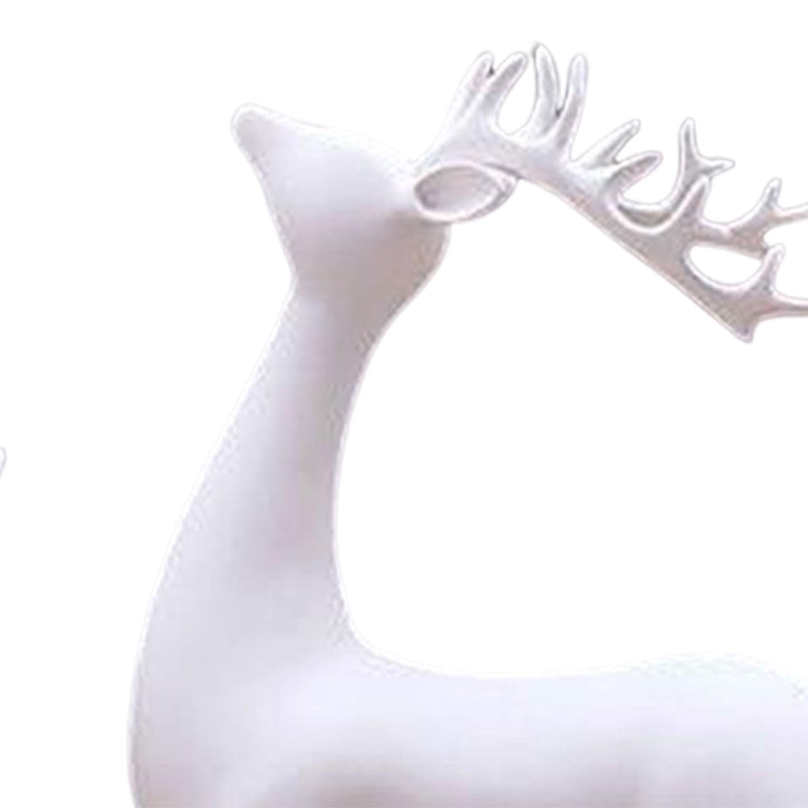Encantadora Estatua de Ciervo, Escultura de, Adorno Animal, Impresionante Ciervo para Parejas, Ideal para Cualquier decoración, etc. Colección Figuras Renos para Parejas.