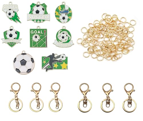Porte-clés football à faire soi-même Sipumia kit complet bijoux