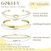 Gokeey Gold Tennis Bracelets for Women Trendy Daint 14K Gold Plated Bangle Cuff Bracelet Forever Love Knot Infinity Bracelet Stackable Cute Cubic Zirconia Link Chain Bracelets Set for Jewelry Gifts