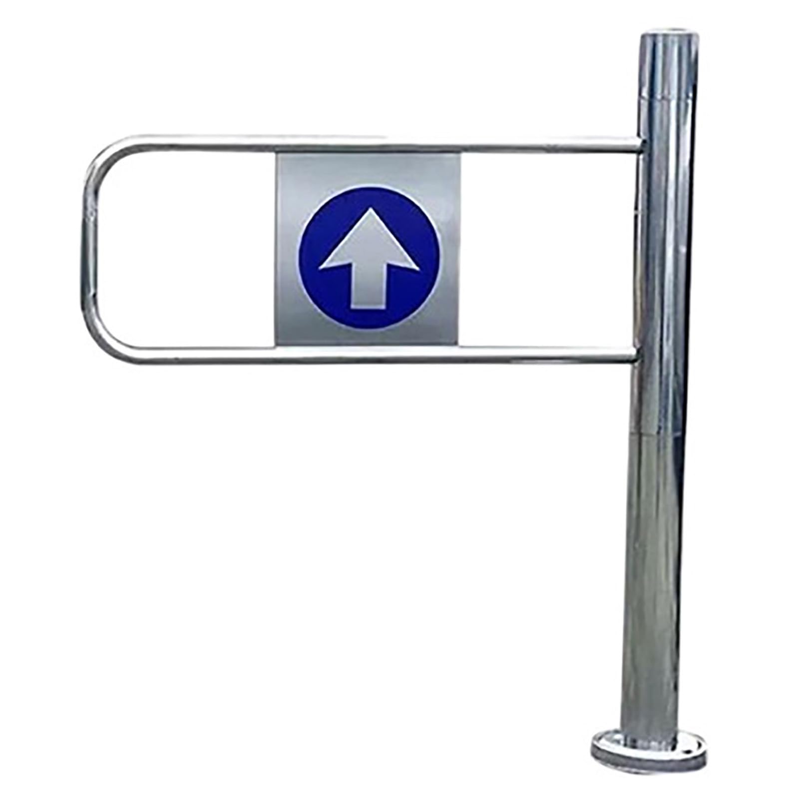 SGKOMN Entrance Swing Gate, Spring-Loaded Safety Swing Gate, Automatic Stainless Steel Supermarket Entrance Door, for Supermarkets, Libraries, and Warehouses, Left-60×97 cm