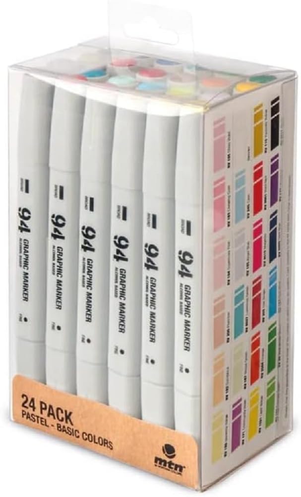 Montana Colors MTN 94 GRAPHIC MARKER 24 Sólidos + Pastel