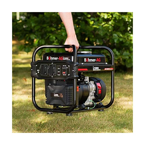 BöhmerAG i2500W Petrol Inverter Generator 2000w Pure Sine Wave