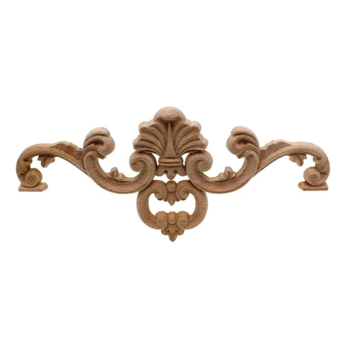 Niemalowana rzeźbiona kalkomania rzeźba w drewnie kwiat aplikacja drewno antyczne kwiatowe rzeźbione łaty łóżko szafka tło ściana podłoga tłoczona 55 * 24 cm