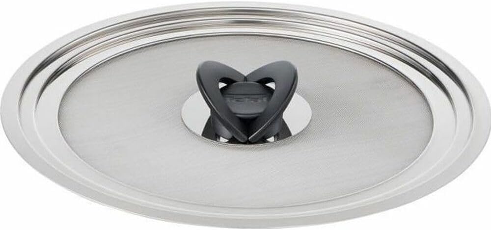 Ingenio Mesh Anti-Splatter Lid, Multi-Diameter 24-28 cm, Dishwasher-Safe, Stackable Design, Easy Storage, Stainless Steel Lid L9879902