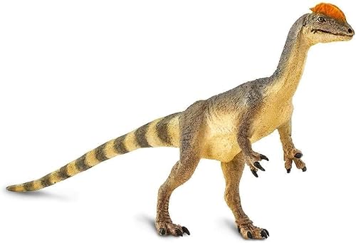 Vista 3 de Safari Ltd. Figura de Dilophosaurus – Figura detallada de 6 pulgadas modelo de plástico – Divertido juguete educativo de dinosaurio prehistórico