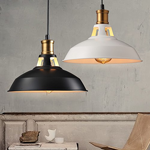 Plafonnier industriel vintage E27 et lustre de salle à manger