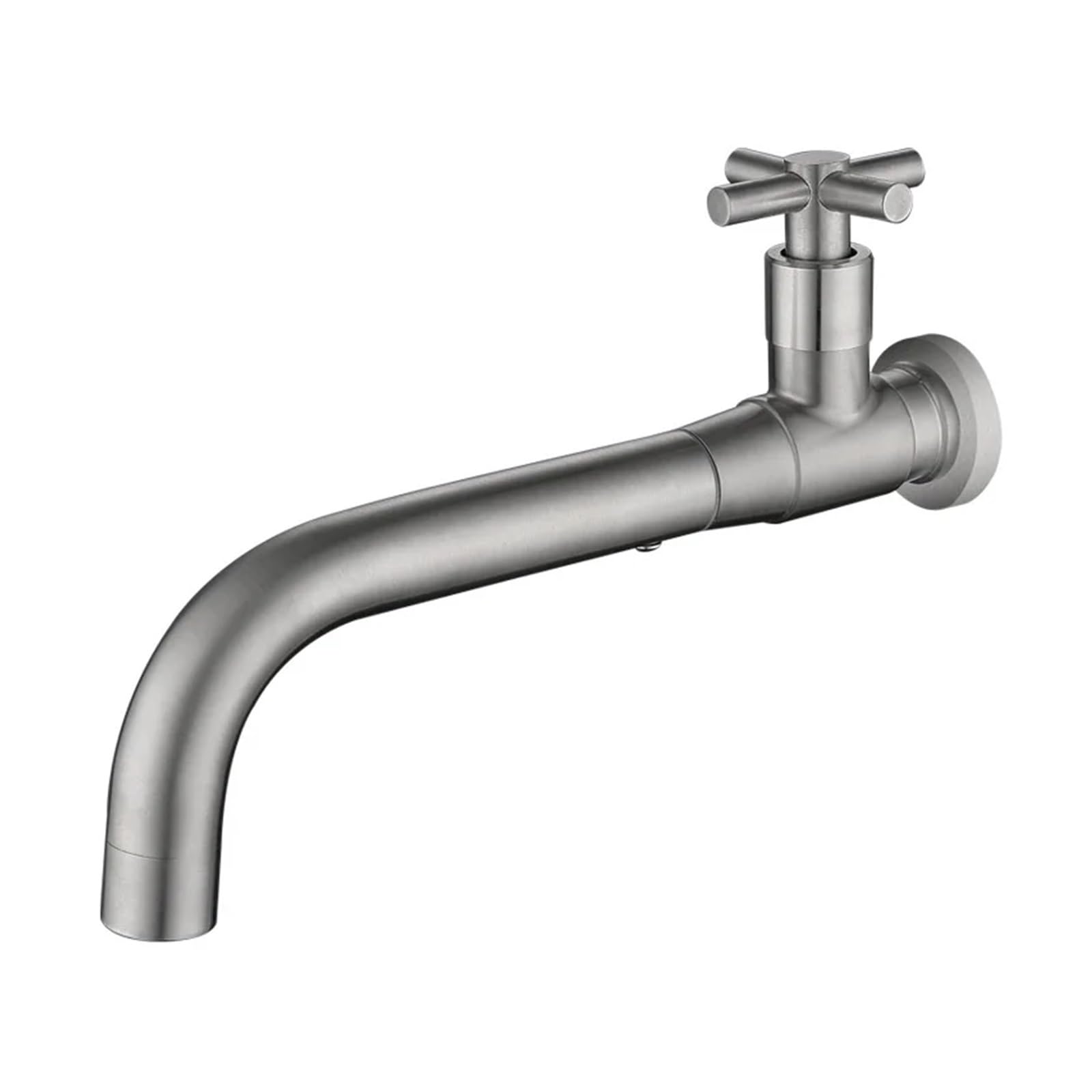Robinet d'eau froide simple mural en acier inoxydable pour lavabo salle de bains