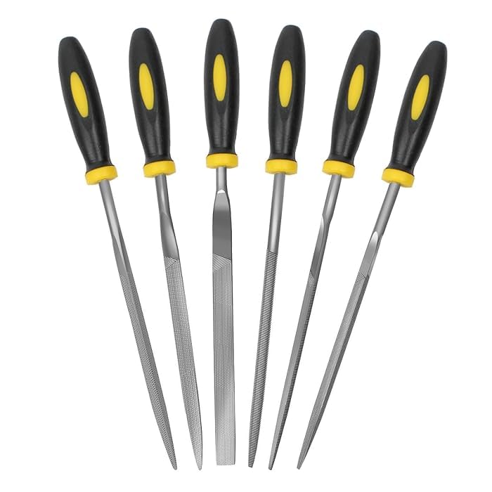 NITYA6Pcs File Set, 5.5in Needle Files, 3 mm Diameter Carbon Steel File Kit with Handle, Suitable for Metal, Wood, Glass, Plastic, Leather, Jewelry (B0D6KQJCC2) Amazon Price History, Amazon Price Tracker