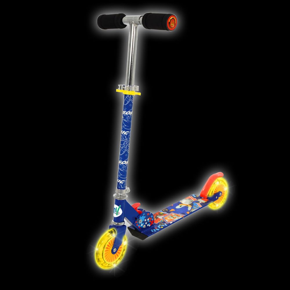 Sonic Trottinette Pliante avec Roues Lumineuses 58 x 30 x 80 cm