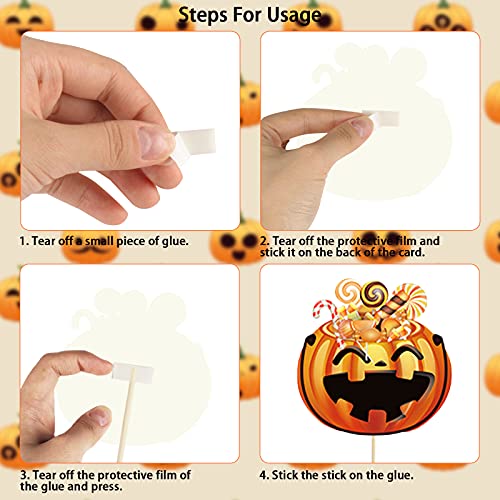 Lucleag 47Pcs Halloween Photo Booth Props Kit, Halloween Photo Props Set For Halloween Party Decoration Trick Or Treat Party Favors Supplies #TOP5