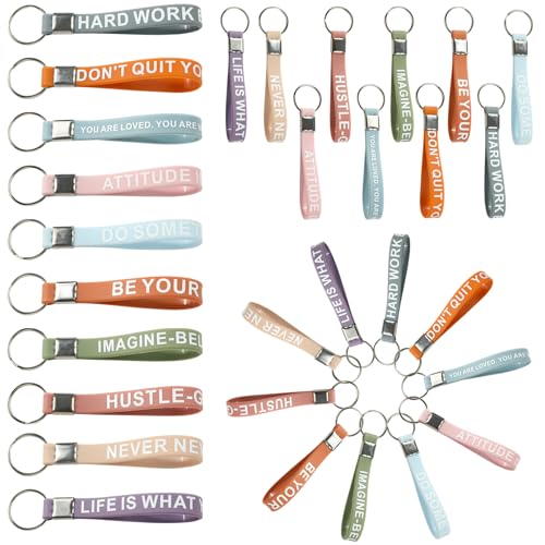Bekeify 60 peças porta-chaves inspiradora presente de graduação de aniversário Natal originais detalhes para oferecer aos convidados de aniversário amiga casamentos batizados professores homem mulher