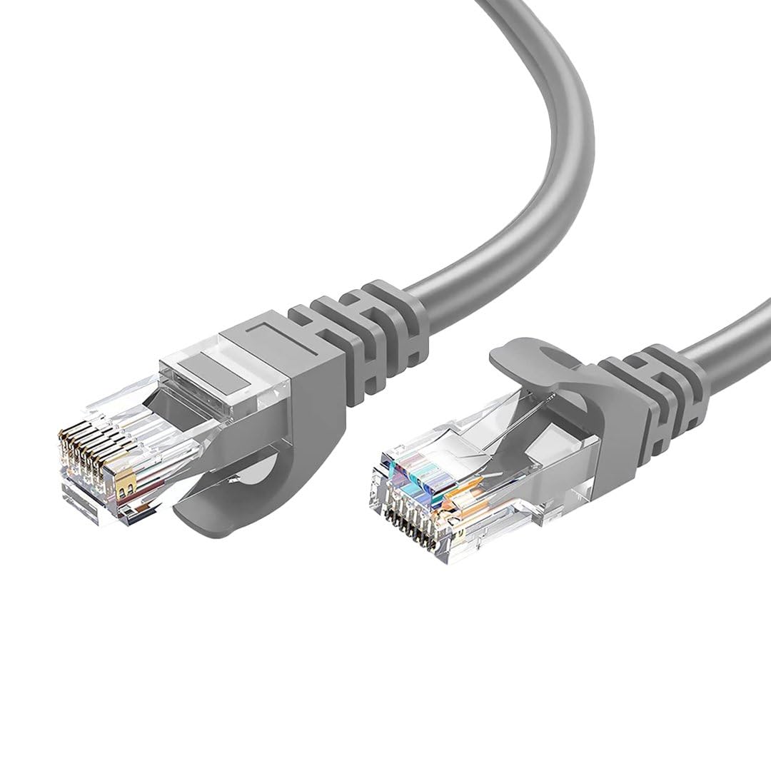 Monte Lua 15 metre, Ethernet Kablosu, Ağ Kablosu, LAN, Cat6, Modem İnternet Kablosu, Gri,