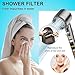 KhotIlong 3-Pack Carbon Shower Head Filter for PWERAN System, Removes Chlorine, Sand, Rust & Heavy Metals, Enhances Water Inlet & Outlet Effects, Easy 2-Minute Tool-Free Replacement