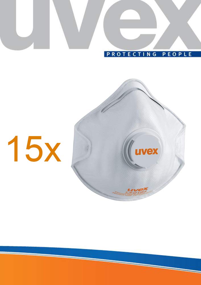 Uvex 8732.210 C2210 silv-air Maske, Cup Form mit Ventil
