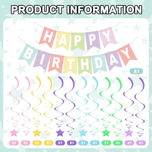 Image of BEISHIDA Pre-Strung Patel Happy Birthday Banner for Kids Boys Girls Birthday Supplies