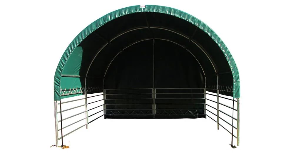 P. Lindberg Weidezelt für Pferde 4 x 4 m, 610 g/m² wasserdichte PVC-Plane