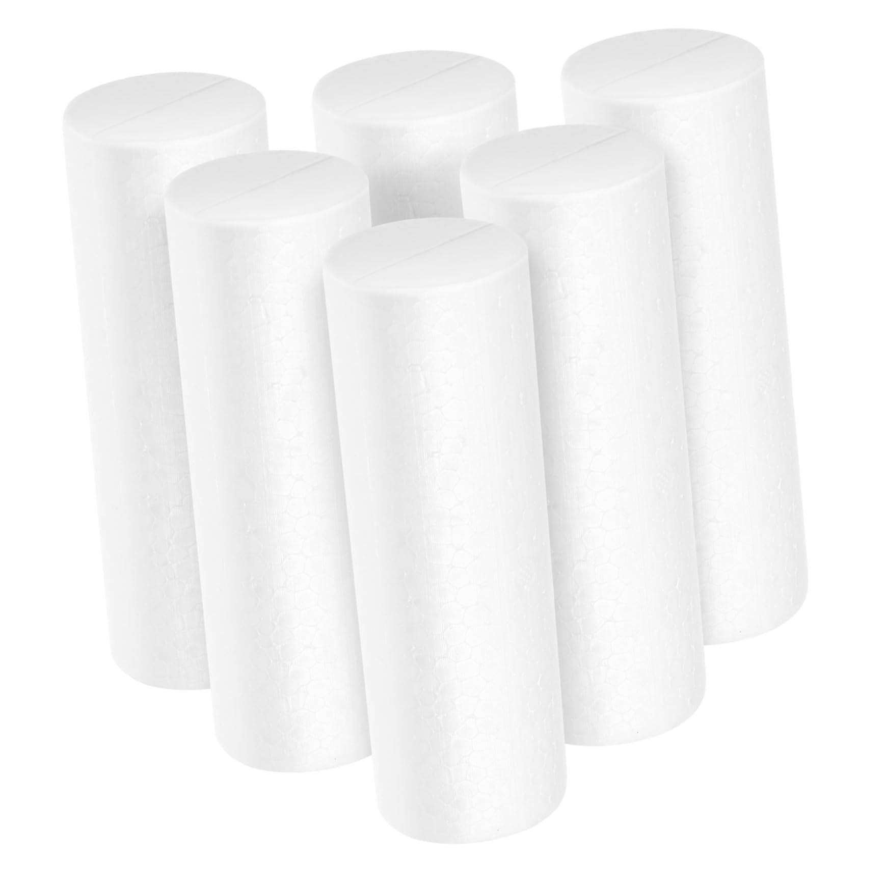 SEWOART - Lot De 12 Tubes En Mousse De Polystyrène | 15 Cm De Long | Pour Bricolage, Déco, Mariage, Projets Créatifs