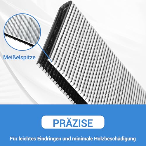 meite 9032 Typ 90 Schmalkrone Klammern für Tacker 18 Gauge 32mm Länge Verzinkte Klammern für Möbel Holzkiste Handwerk DIY (4000 Stück)