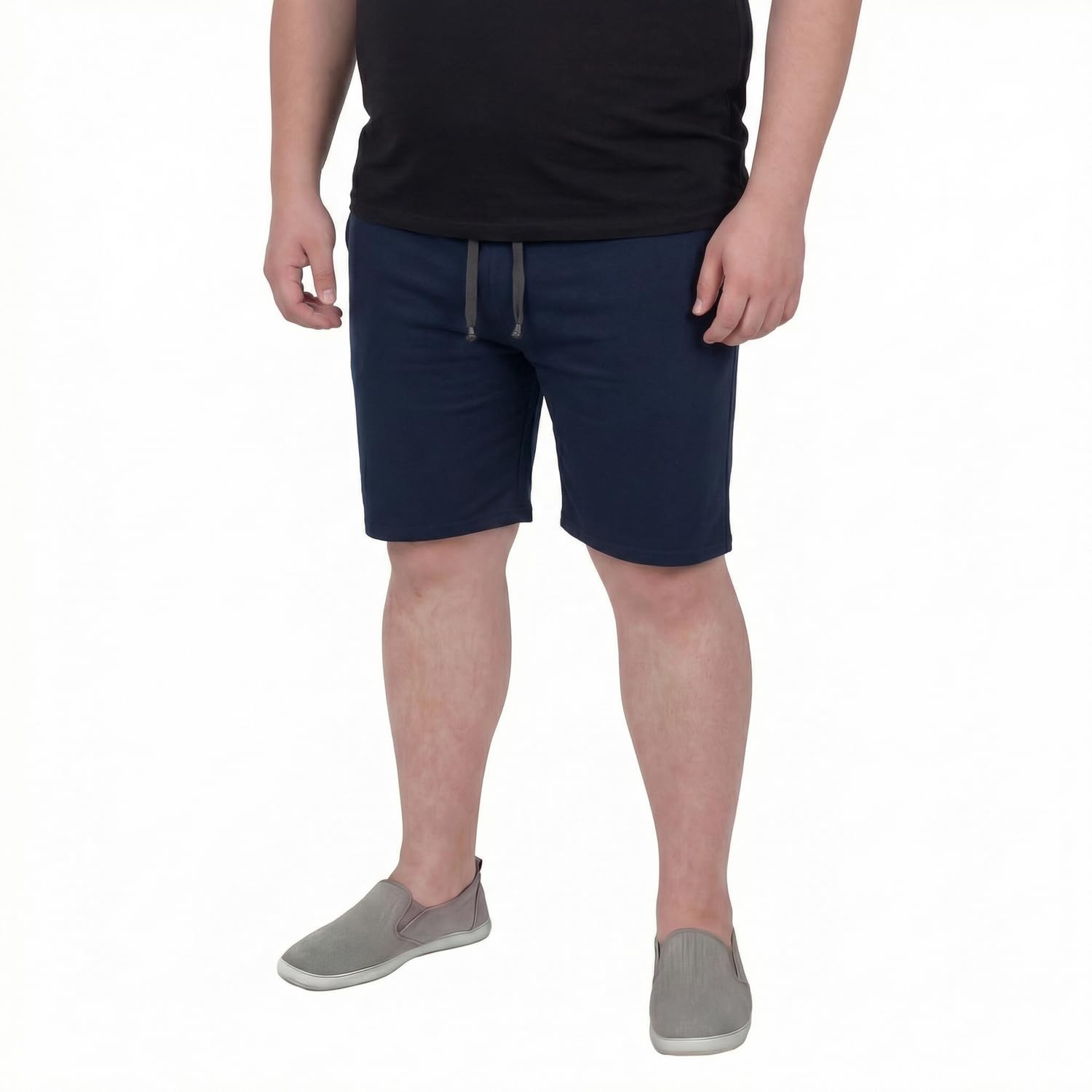 ADAMO Kurze marineblaue Jogginghose Übergröße 14XL