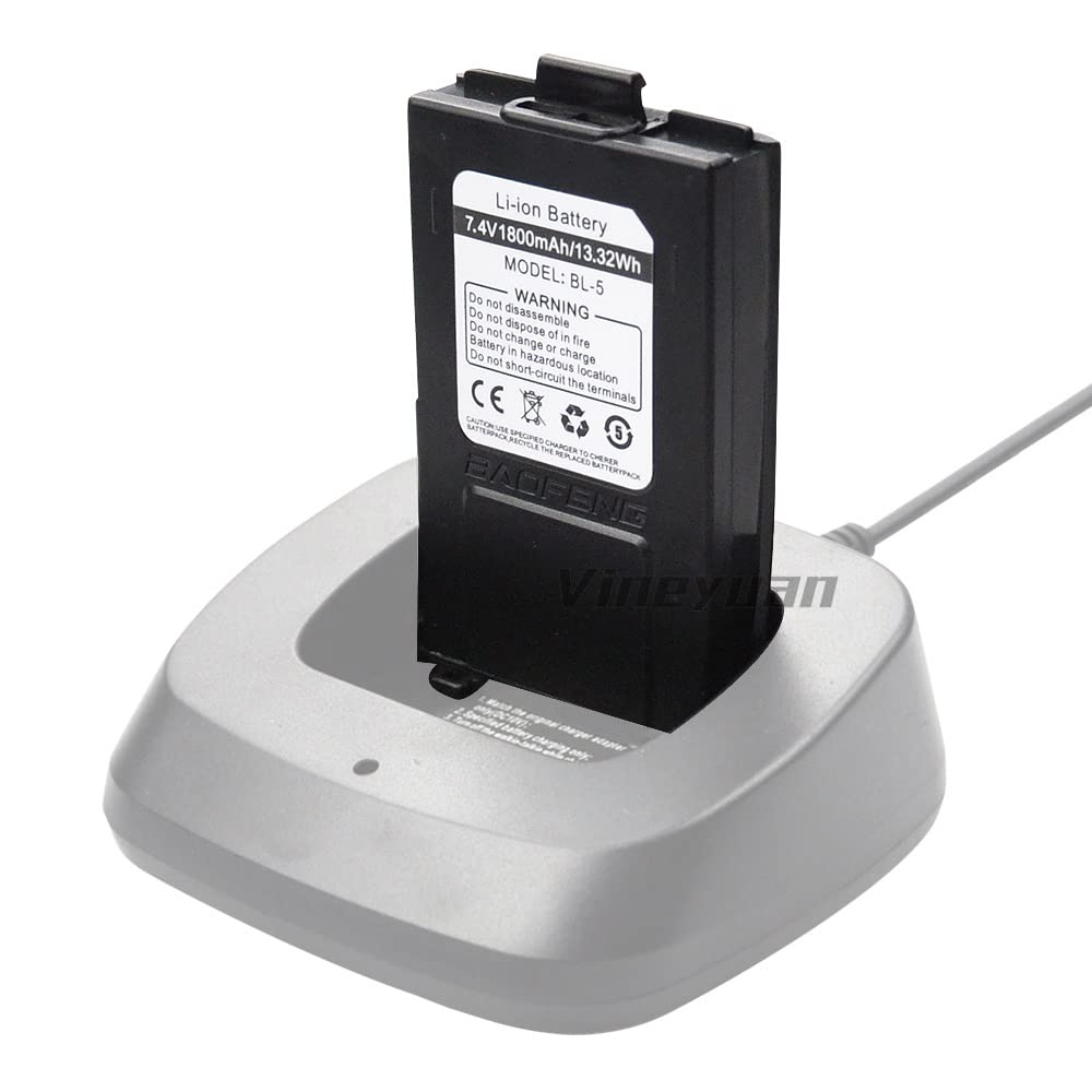 Batteria per radio bidirezionale di ricambio per Baofeng GT-3 GT-3TP GT3 GT3TP e GT-3 Mark-II III 7,4 V 1800 mAh Batteria Walkie Talkies