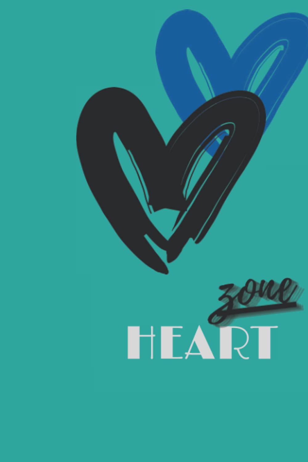 heart zone: heart journal diary (6x9in-120 pages) for teenagers and adults This is a fantastic gift for those who like to write blue/black/White