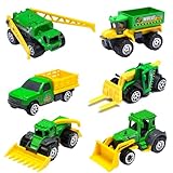 Flexibilität in einigen Gelenken：Einige der Gelenke an unserem Bauernhof-Spielzeug-LKW sind beweglich. Die Schaufel, die sich auf und ab bewegen kann, die hintere Schaufel, die sich um 45° drehen kann, und die Gabel, die sich um 45° auf und ab bewegen kann. Diese Funktionen können Ihren Kindern mehr Interaktivität und Spaß bringen. Lassen Sie die Kinder ihre Fantasie spielen!