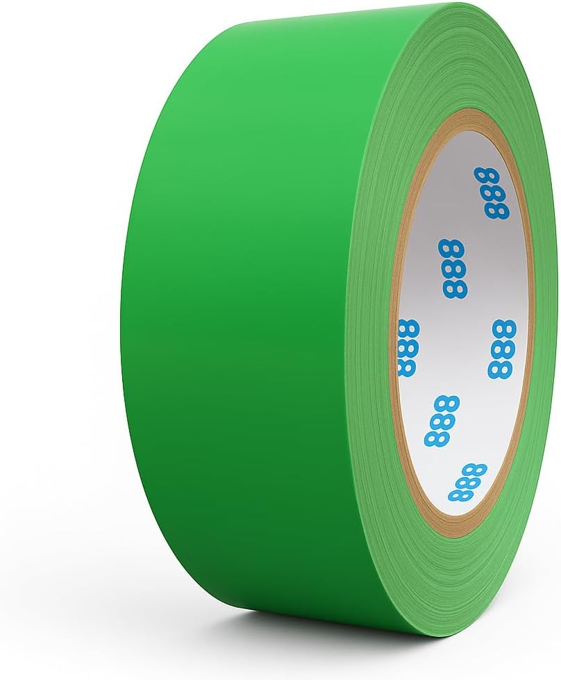 MG888 Multi-Purpose Duct Tape 1.88 Inches x 60 Yards, Crafts, Repairs & DIY Projects, 1 Roll (Hi Vis Green)
