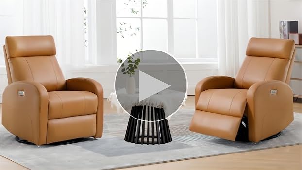 Amazon.com: HOMYKA Swivel Rocker Recliner Chair, Manual