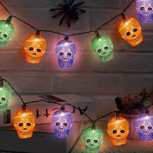 Image of Halloween Skull String Lights