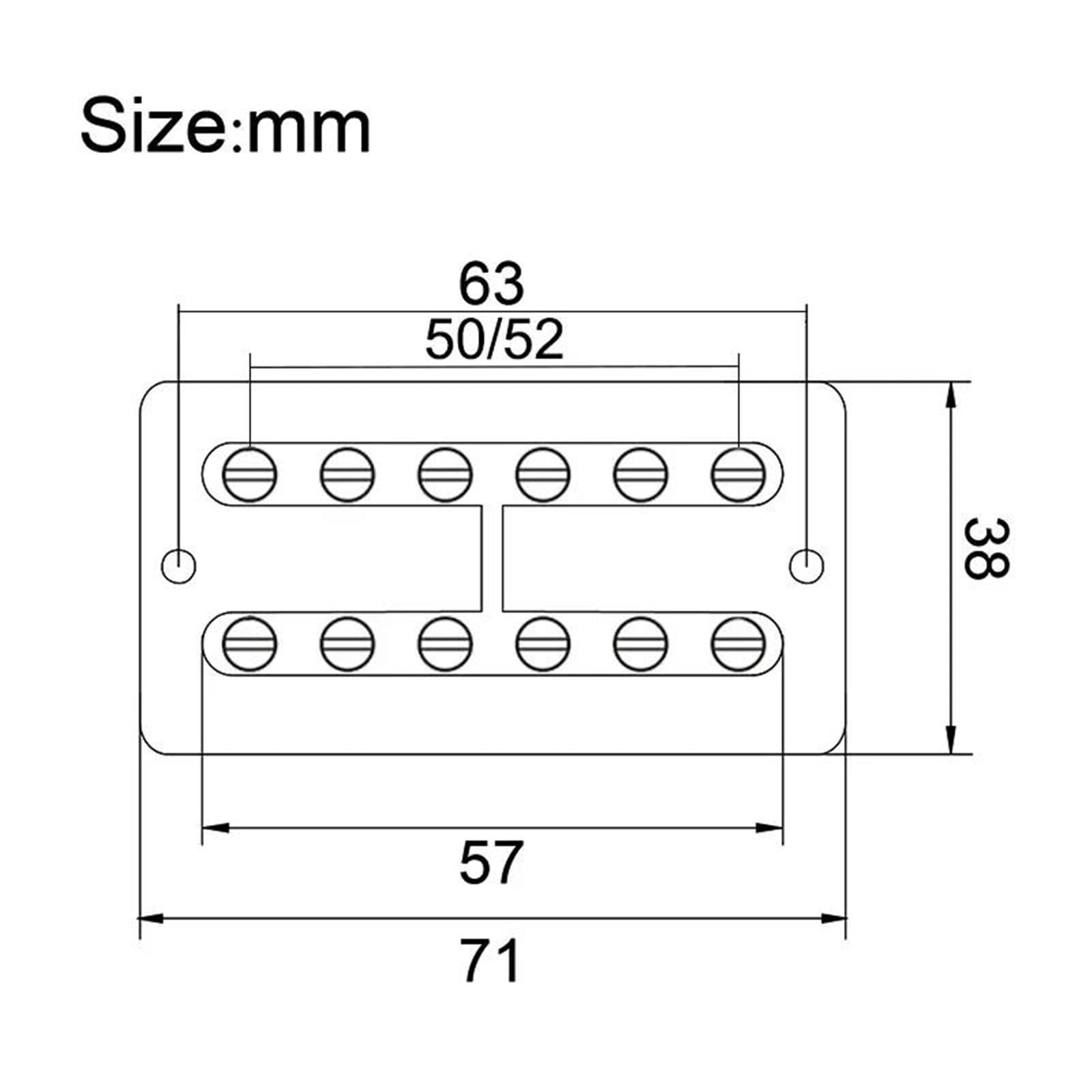 Amantes de la música Pastilla Para Guitarra Eléctr Pastilla Humbucker Para Guitarra Eléctrica Alnico V FT Cuello De Guitarra Estilo FT Puente De 7,5 K Pastillas Divisorias De Bobina De 8,6 K(C)