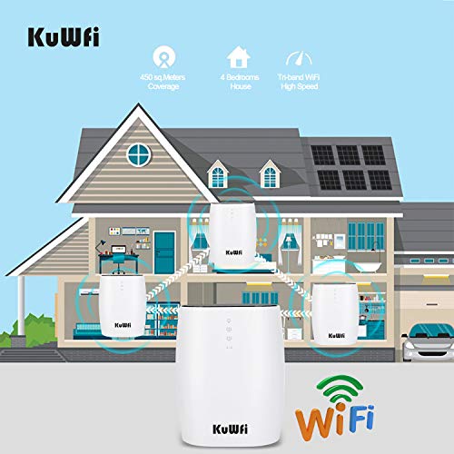 KuWFi-Whole-Home-Mesh-WiFi-System-3-Pack-AC3600-High-Speed-Seamless-Roaming-WiFi-Network-Dual-Band-24G58G-Router-for-Whole-Home-Coverage 51ofpmUmXpL