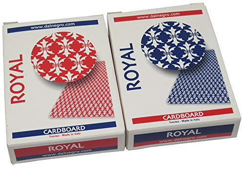 Dal Negro Treviso Royal Cartas Poker Red/Blue 2 Barajas