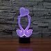 Produktbild CXZZV 3D Illusion Lampe Led Nachtlicht, Zwei Schwäne Küssen Sich Optische Illusions Lampen Tischlampe Für Kinderzimmer Schlafzimmer Lampen 7 Farben Berührungsschalter Mit Usb-Kabel Kinder Nachtlampe