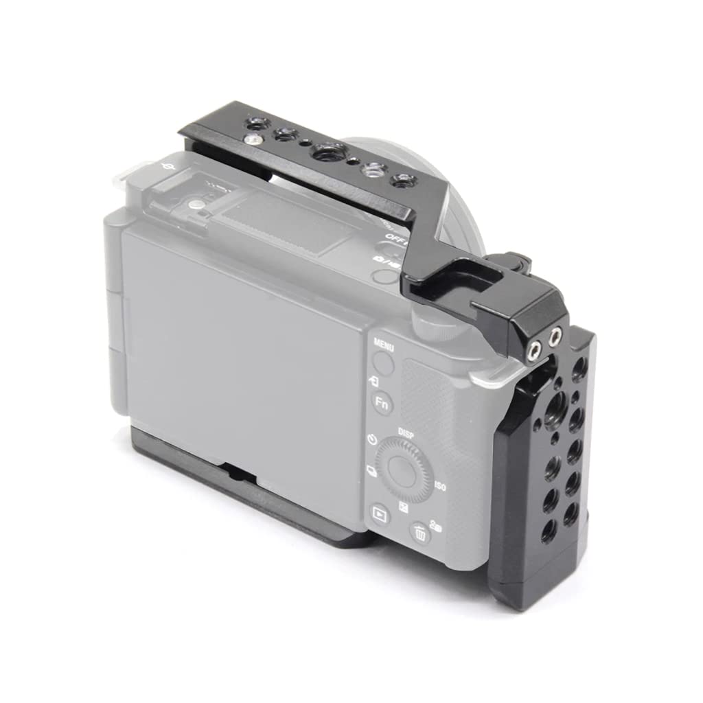 Foto Camera Cage Video per ZV-E10 Riprese per Vlogger Content Creator Must Have per Case Copertura di Sicurezza Maniglia Grip Protector Accessori