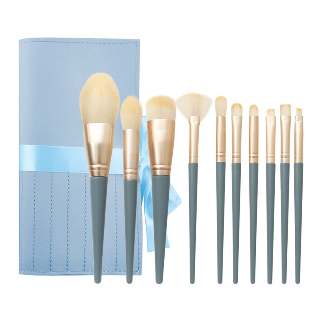 Juego de brochas de Maquillaje de Pelo Suave y Suelto, Juego Completo de brochas de Maquillaje (D como se Muestra)